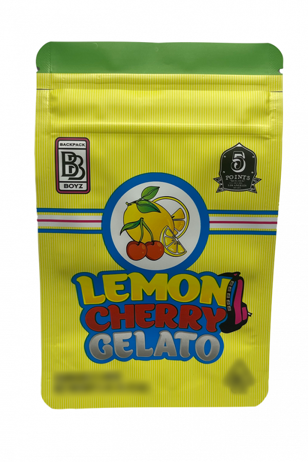 Lemon Cherry Gelato Mylar Bags Backpack Boyz 3.5g / 8th