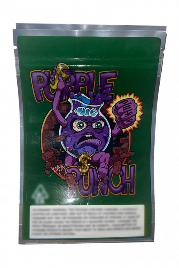 Purple Punch Mylar Bags Supernova Gardens 3.5g / 8th