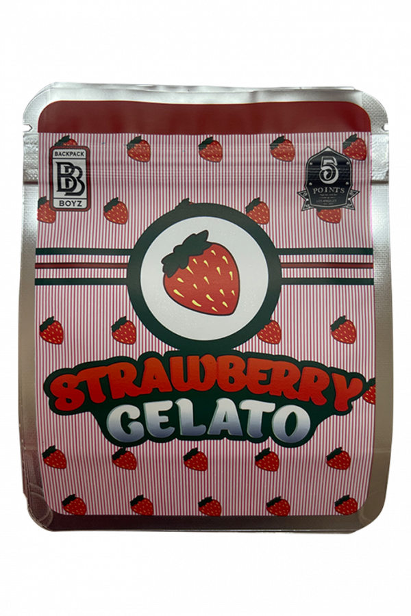Strawberry Gelato Mylar Bags Backpack Boyz 3.5g / 8th