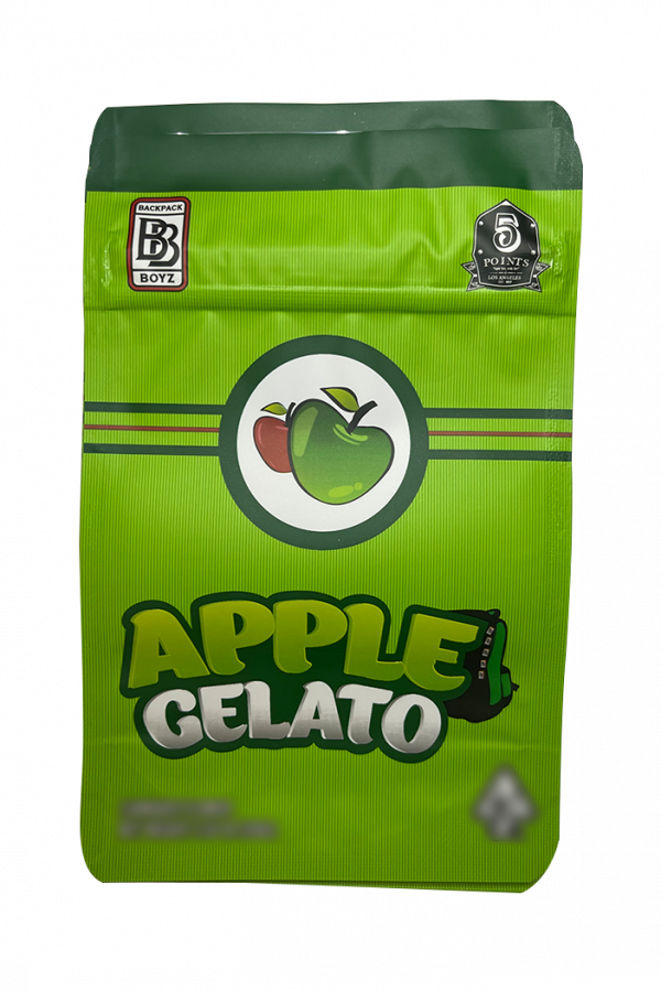 Apple Gelato Mylar Bags Backpack Boyz 3.5g / 8th